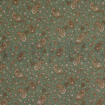 VISCOSE RADIANCE PAISLEY OLD GREEN (thumbnail)
