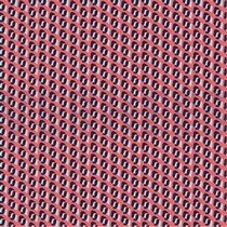 POPELINE DE COTON GRAPHIC POIS CORAIL CHAUD (thumbnail)