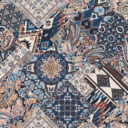 VISCOSE RADIANCE DIGITAL ETHNIC PATCH ECRU (thumbnail)
