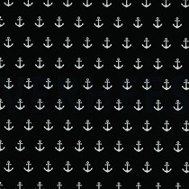 POPELINE DE COTON ANCRE NOIR (thumbnail)