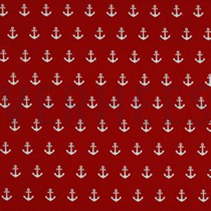 KATOENEN POPLIN ANKERS ROOD (thumbnail)