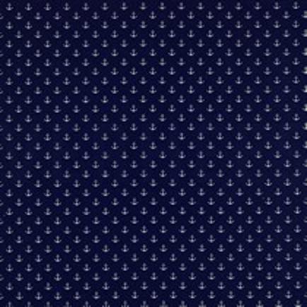 POPLIN PETIT ANCHORS COBALT (thumbnail)