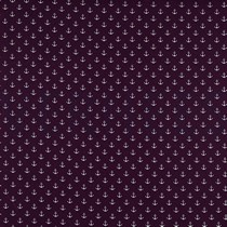 KATOENEN POPLIN KLEINE ANKERS PAARS (thumbnail)