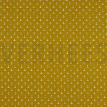 KATOENEN POPLIN KLEINE ANKERS OKER (thumbnail)