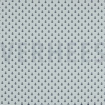 KATOENEN POPLIN KLEINE ANKERS WIT / DONKERBLAUW (thumbnail)