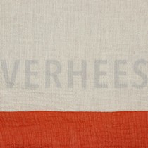 DOPPELSEITIGE MUSSELIN GOTS TERRACOTTA (thumbnail)