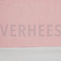 DOPPELSEITIGE MUSSELIN GOTS ALTROSA/HELLGRAU (thumbnail)