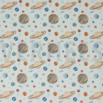 BAUMWOLLE POPELINE DIGITAL WELTRAUM WEISS (thumbnail)