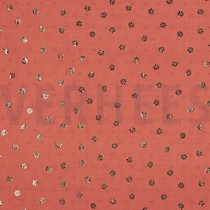 DOBBY FOIL MARGUERITE CORAIL (thumbnail)