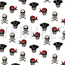 SOFT SWEAT PIRATENSCHÄDEL WEISS (thumbnail)
