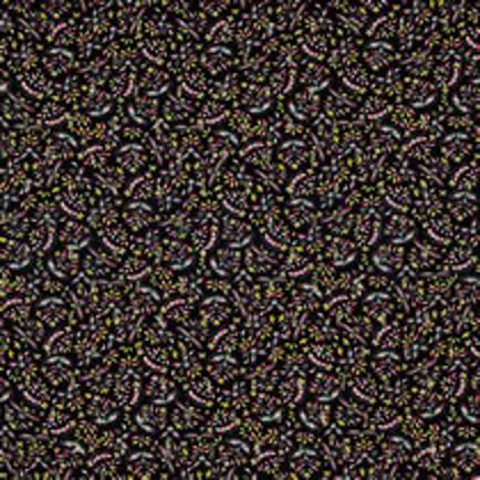 VISCOSE LUREX KLEINE BLOEMEN ZWART (thumbnail)