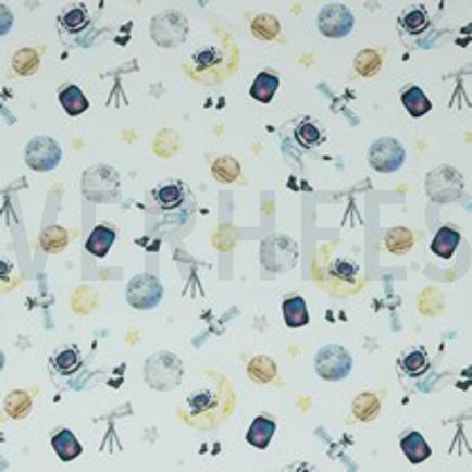 POPELINE DE COTON DIGITAL ESPACE BLANC (thumbnail)