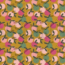 BAUMWOLLE POPELINE GOTS PFIRSICHFRUCHT OCKER (thumbnail)