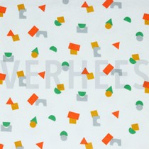 STRETCH TOWELLING SHAPES WHITE (thumbnail)