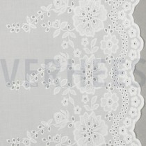 COTTON EMBROIDERY ONE-SIDE BORDER WHITE (thumbnail)