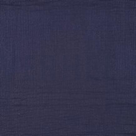 DOUBLE GAUZE FOLIE MARINEBLAUW (thumbnail)