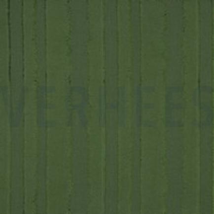 KATOENEN JACQUARD STREPEN LEGERGROEN (thumbnail)