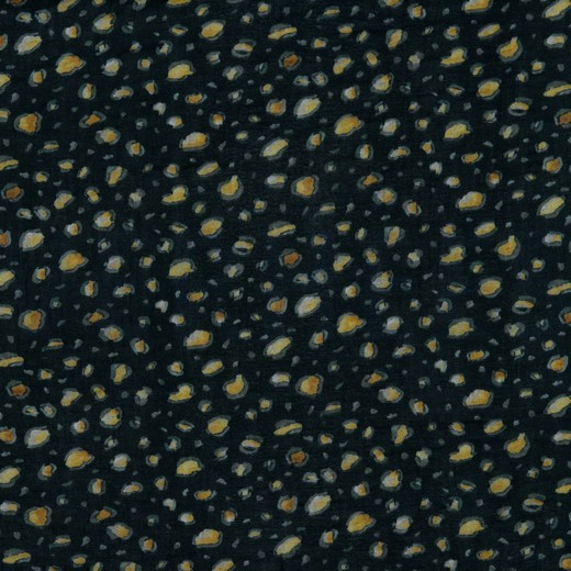 DOUBLE GAZE DE COTON PEAU D’ANIMAL NOIR (thumbnail)