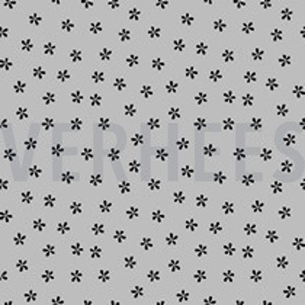 SOFT SWEAT EENVOUDIGE BLOEMEN LICHTGRIJS (thumbnail)