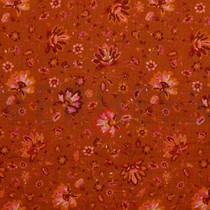DOUBLE GAUZE DIGITAL PAISLEY ORANGE (thumbnail)