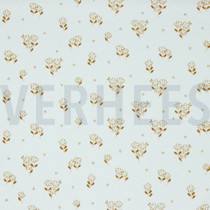 NICKY VELOURS FLOWERS WHITE (thumbnail)