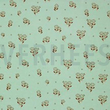 NICKY VELOURS BLOEMEN MINT (thumbnail)