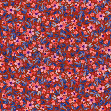 JERSEY DIGITAAL BLOEMEN POMPOENORANJE (thumbnail)