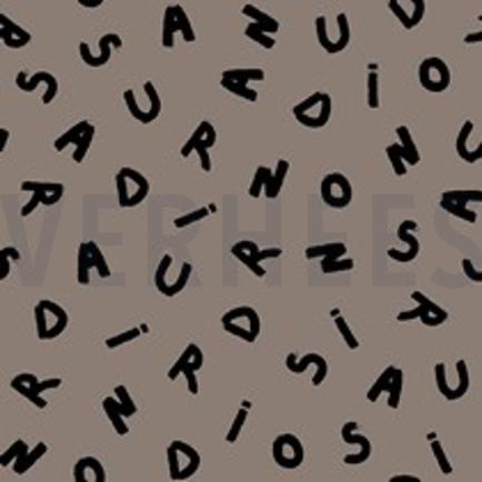 SOFT SWEAT LETTRES TAUPE (thumbnail)