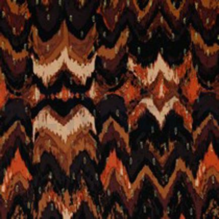 VISCOSE LUREX DIGITAAL GRAPHIC DONKERBRUIN (thumbnail)