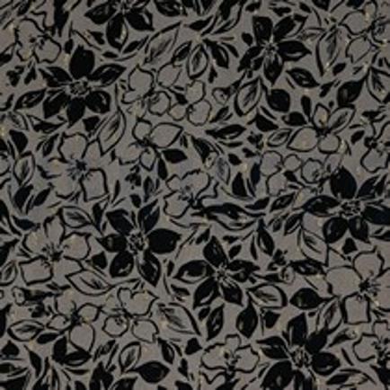 VISCOSE LUREX BLOEMEN TAUPE (thumbnail)
