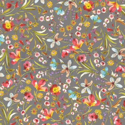 VISCOSE JERSEY DIGITAAL BLOEMEN STEENGRIJS (thumbnail)