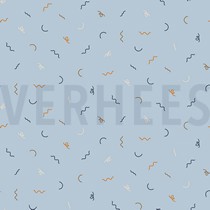 BAUMWOLLE POPELINE AUTOS VERKEHR HELLBLAU (thumbnail)