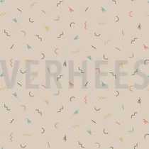 BAUMWOLLE POPELINE AUTOS VERKEHR HELL SAND (thumbnail)