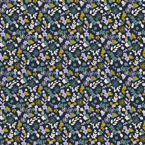 JERSEY GOTS SMALL FLOWER NAVY (thumbnail)