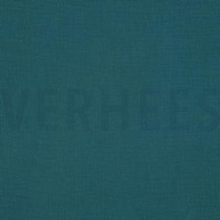 DOUBLE GAUZE DONKER CYAN (thumbnail)