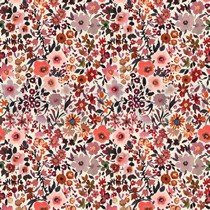 POPELINE DE COTON DIGITAL FLEURS ÉCRU (thumbnail)