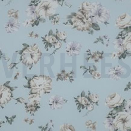 CHIFFON BLUMEN HELLBLAU (thumbnail)