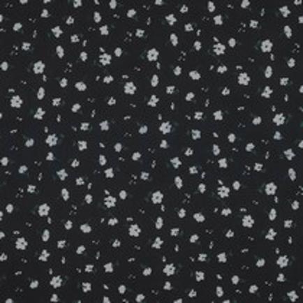 CHIFFON BLUMEN SCHWARZ/WEISS (thumbnail)