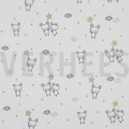 B-POPLIN GLITTER SWEET MOUSE ECRU (thumbnail)