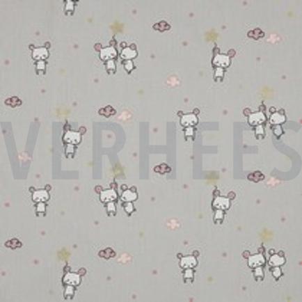 B-POPLIN GLITTER SWEET MOUSE LIGHT GREY (thumbnail)