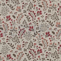 COATED CANVAS LINEN LOOK FLOWERS MAUVE (thumbnail)