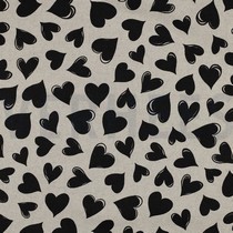 COATED CANVAS LINNENLOOK HARTEN ZWART (thumbnail)