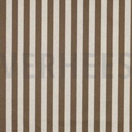 COATED CANVAS LINNENLOOK STREPEN BRUIN (thumbnail)