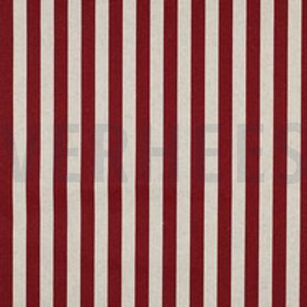 COATED CANVAS LINNENLOOK STREPEN ROOD (thumbnail)