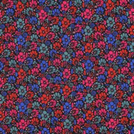 COATED KATOEN BLOEMEN ZWART (thumbnail)