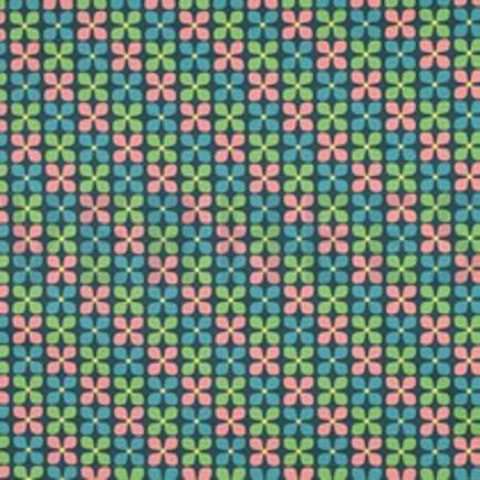 COATED KATOEN BLOEMEN GROEN (thumbnail)