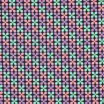 BESCHICHTETE BAUMWOLLE BLUMEN SCHWARZ (thumbnail)