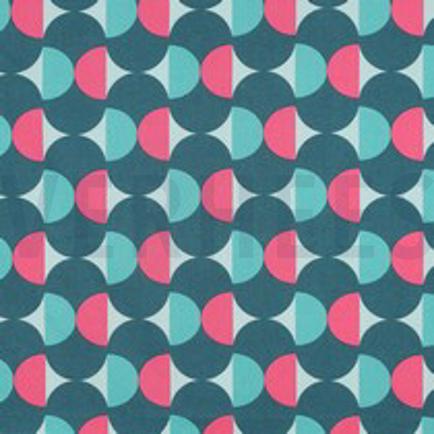 COTON ENDUIT GRAPHIQUE PÉTROLE (thumbnail)