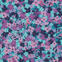 COATED KATOEN BLOEMEN PETROL (thumbnail)