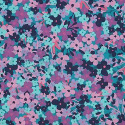 COATED KATOEN BLOEMEN PETROL (thumbnail)